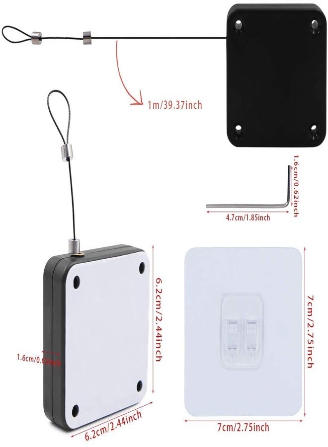 Drofail Home Auto Door Closer No Drill and No More Place Self-Adheshive Door Closer 1.2M Stainless Steel Wire Self Closing Door with Easy Installation (Pack of 1) - Image 4